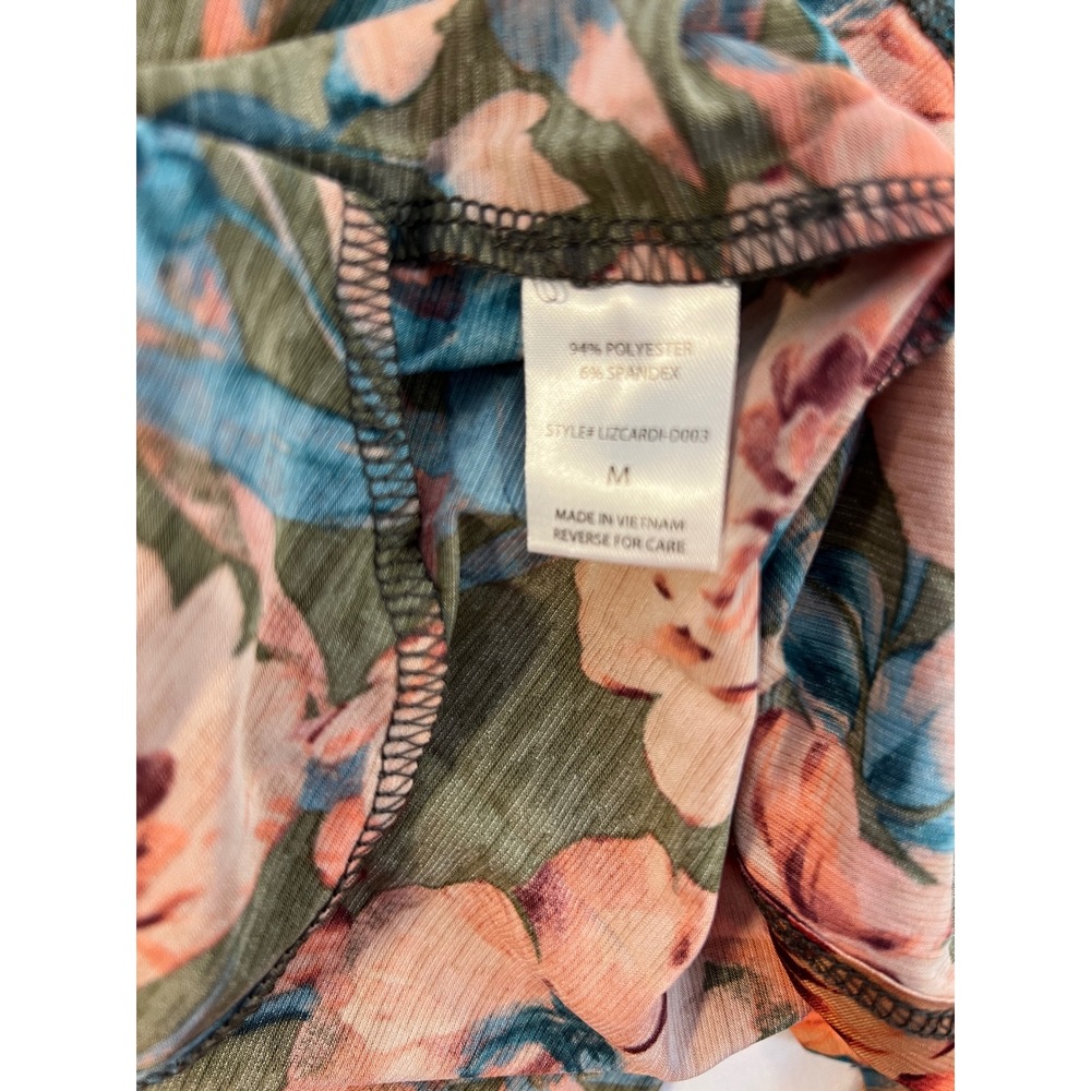 Dear Scarlett Lizzie Olive Floral Open Front Cardigan LIZCARDI-D003 Size M NEW - Picture 6 of 7